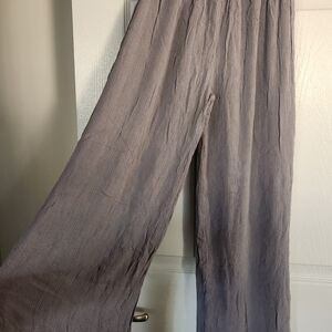 Gray Wide-Leg Pants
